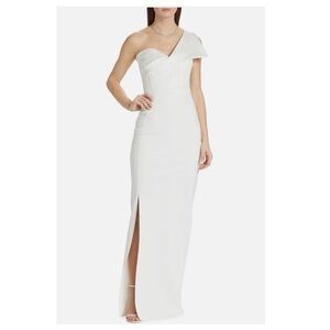 Chiara Boni Xenia Asymmetric Column Gown